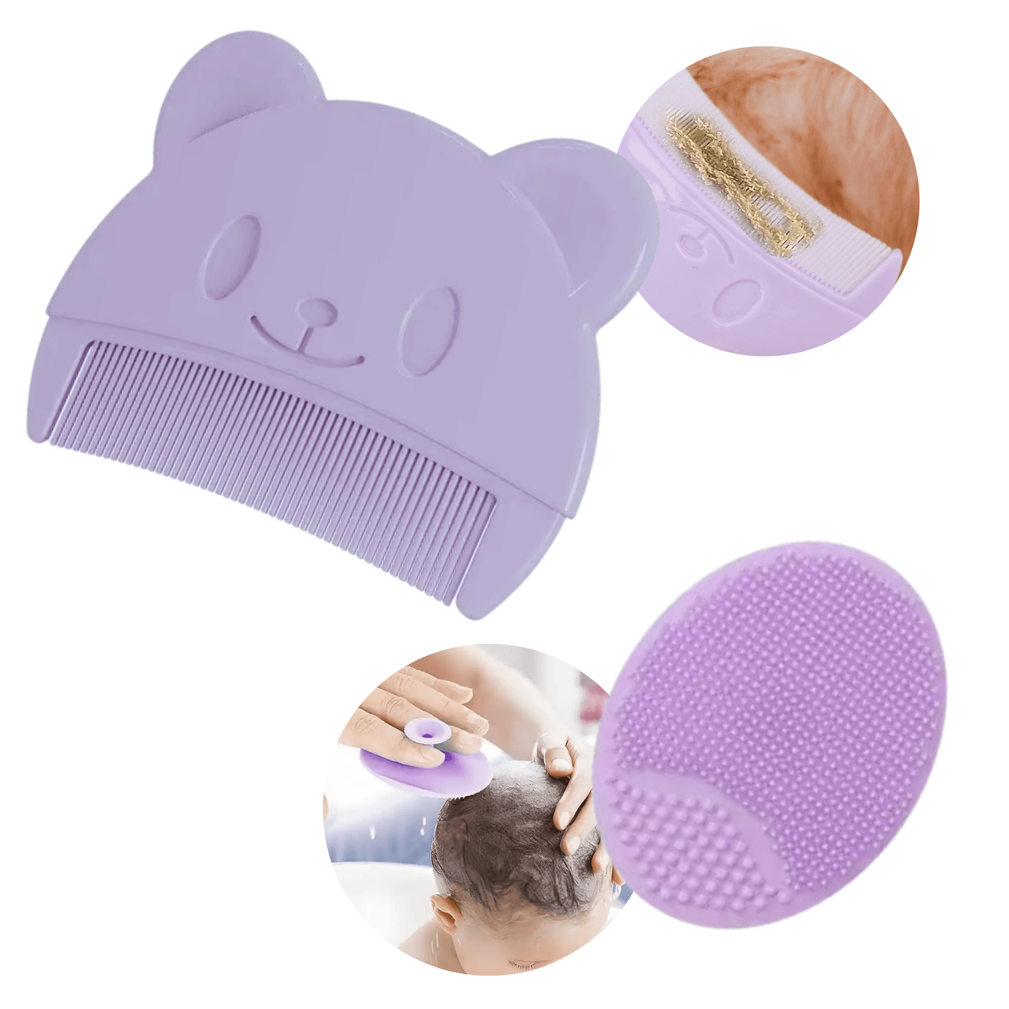 Baby Comb and Brush for Cradle Cap - Gummia